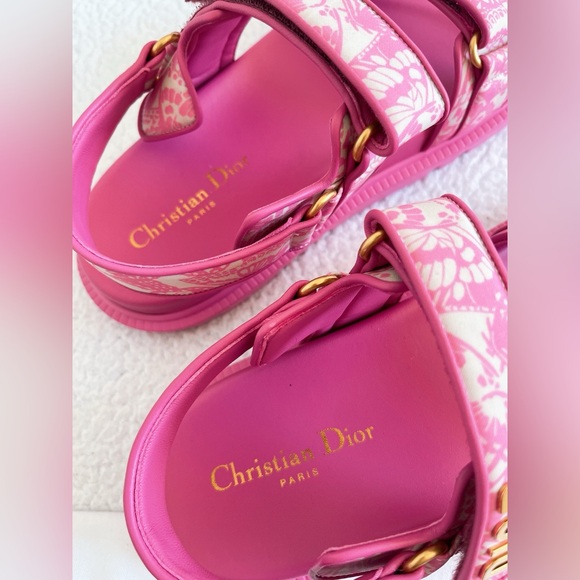 Authentic Christian Dior Women's DiorAct Lambskin leather sandals - Picture 8 of 16